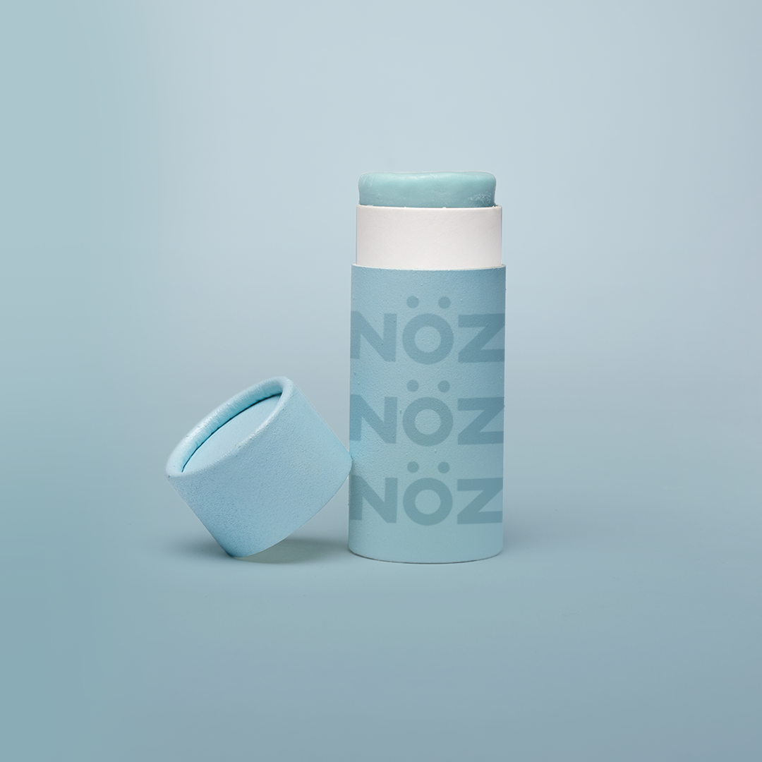Nöz sunscreen in blue with sustainable packaging and reef friendly ingredients 